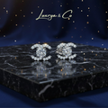 Celeste Twin-C Earrings | Moissanite Diamond