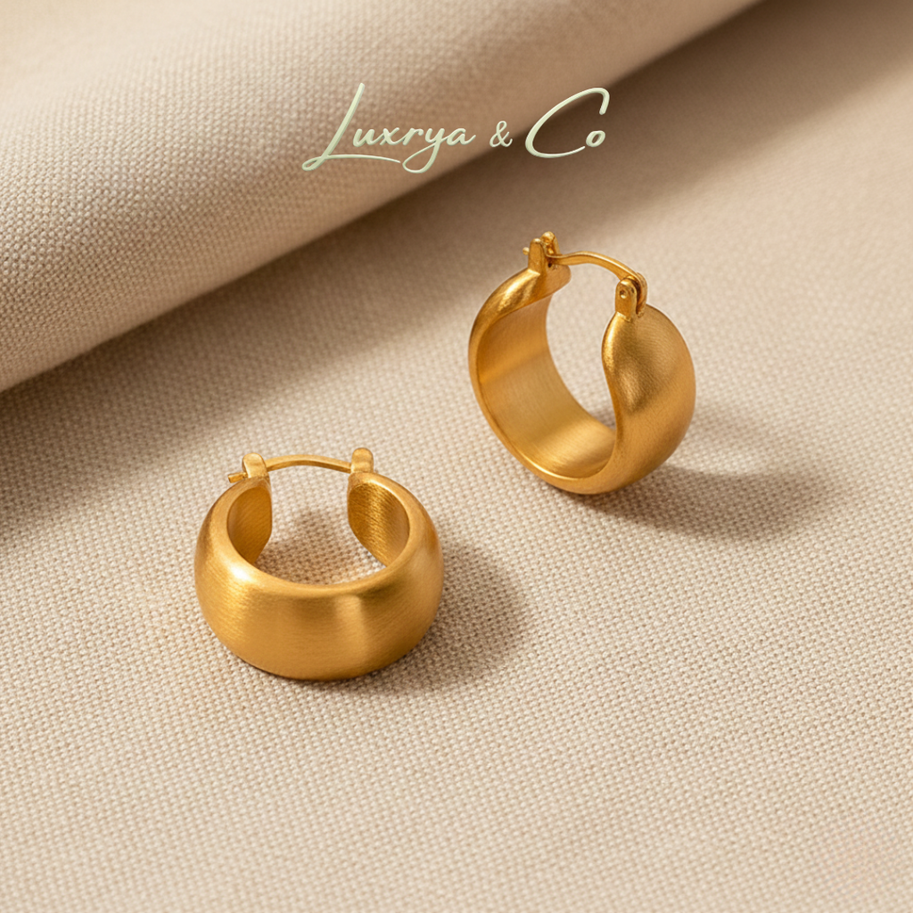 Chunky Matte Gold | Earrings