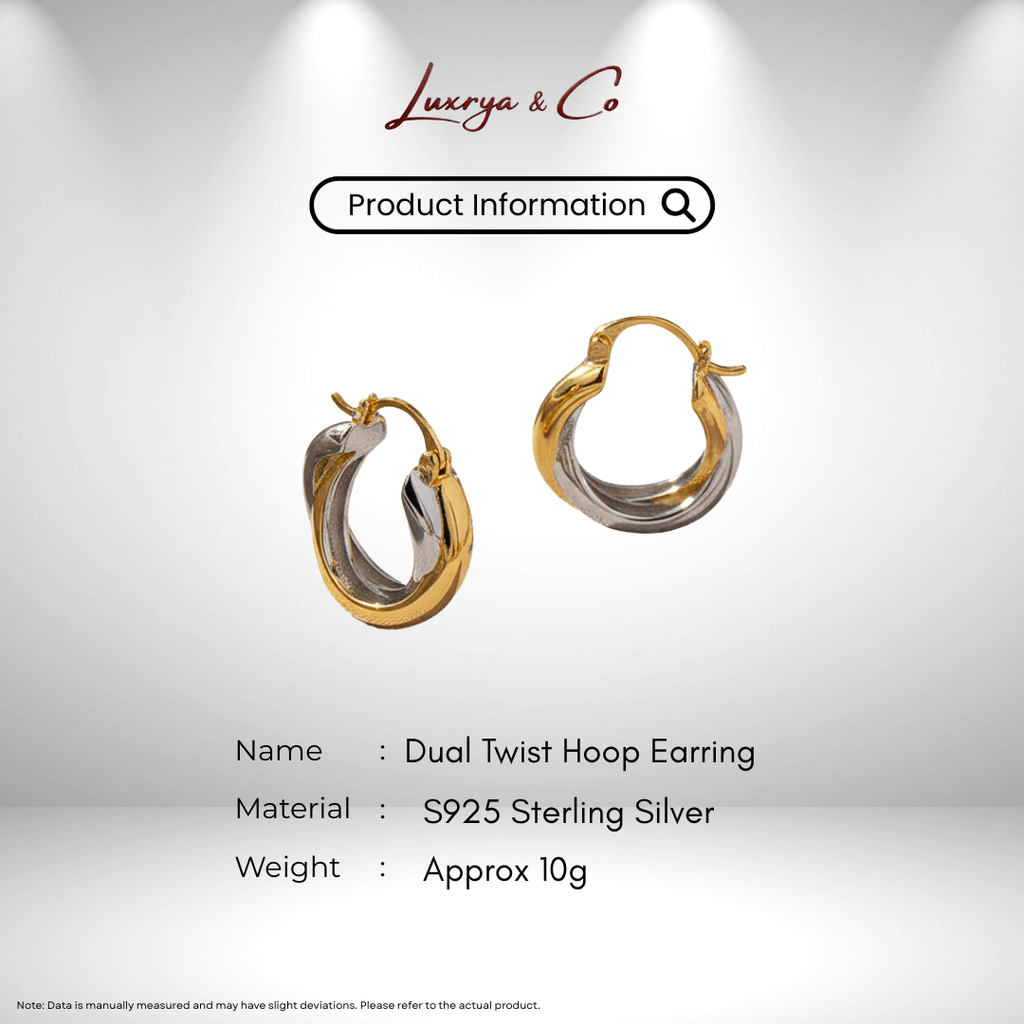 Dual Twist Hoop | Earrings