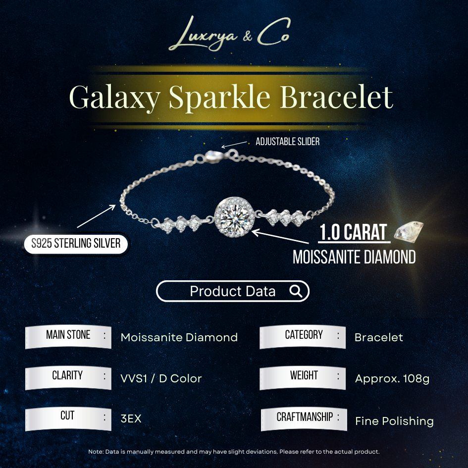 Galaxy Sparkle Bracelet | Moissanite Diamond