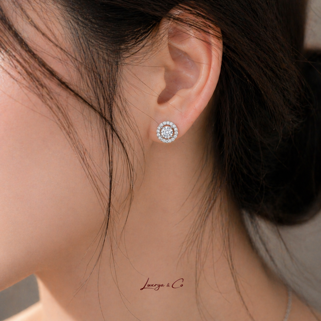 Galaxy Orbit Earrings | Moissanite Diamond