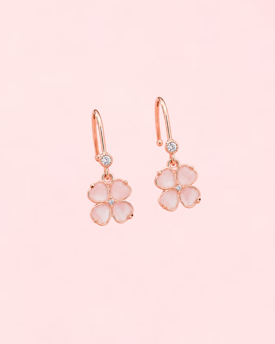 Rose Gold Clover Blossoms