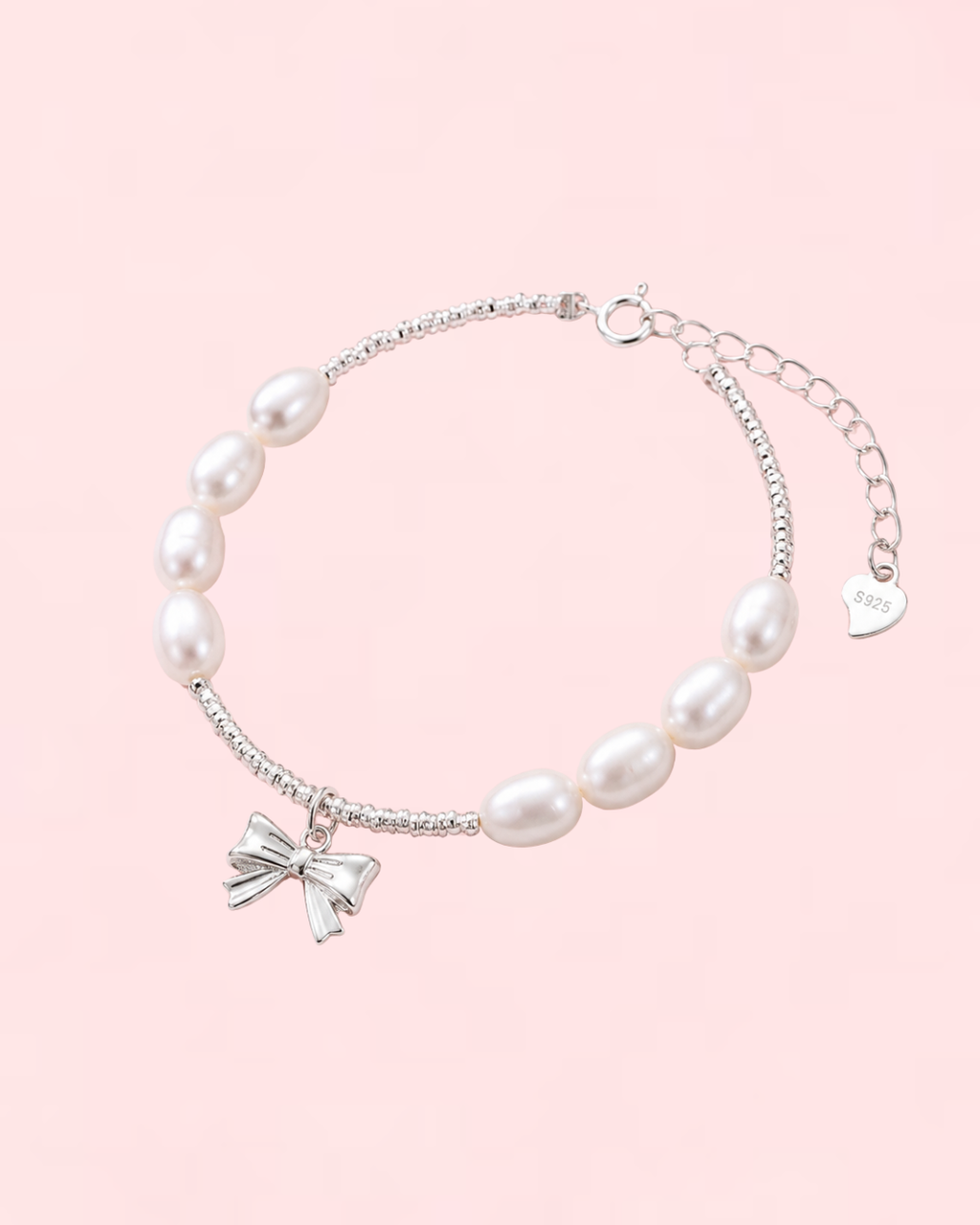 Pearl Ribbon Charm