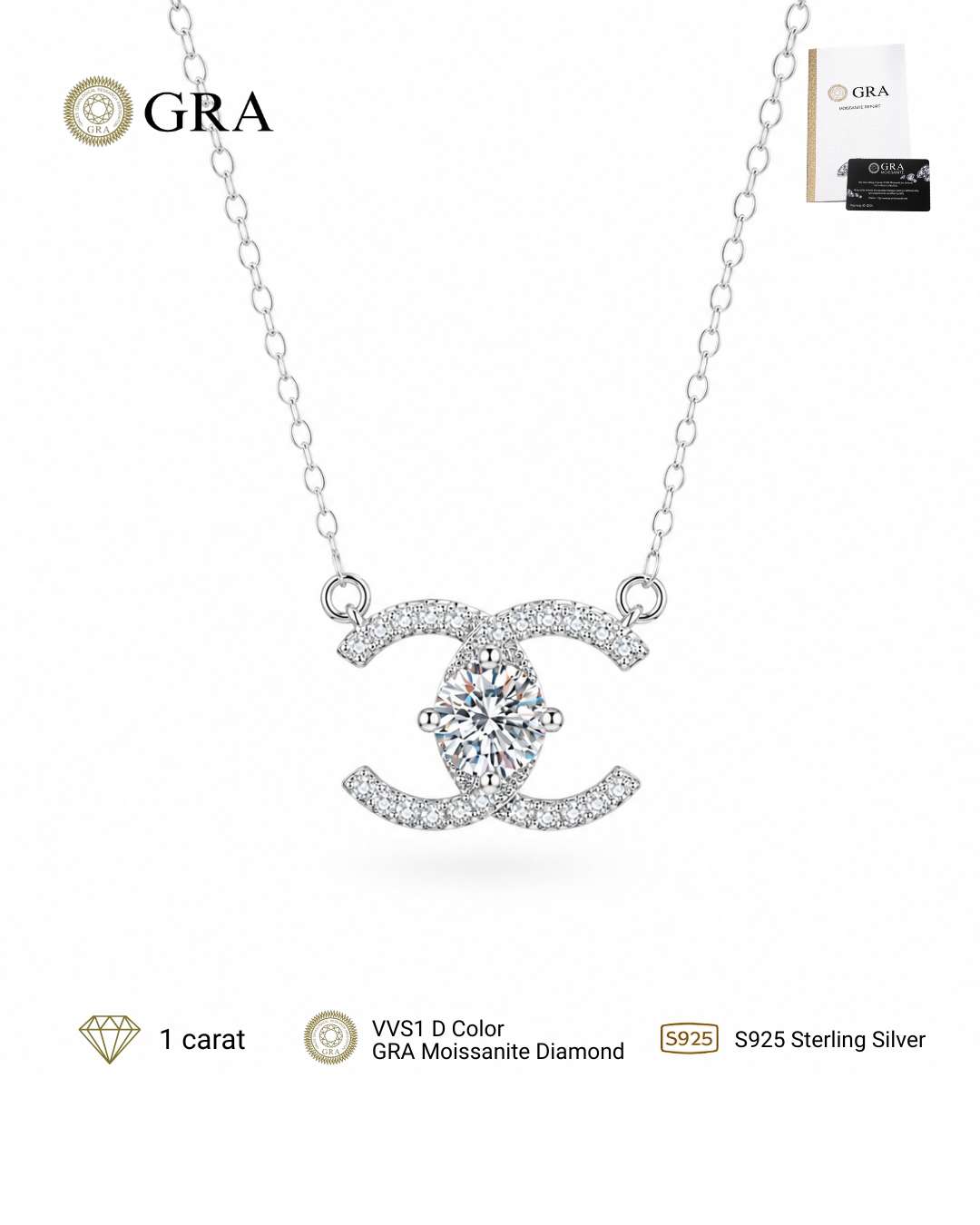 Celeste Twin-C Necklace