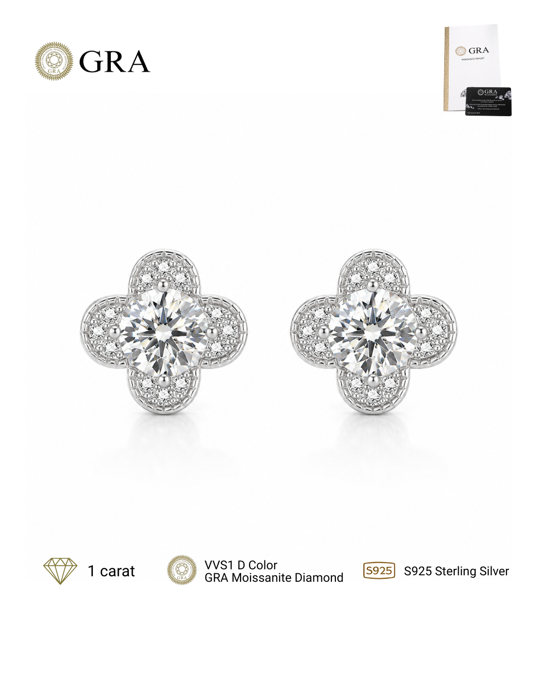 Four-Leaf Clover Earrings