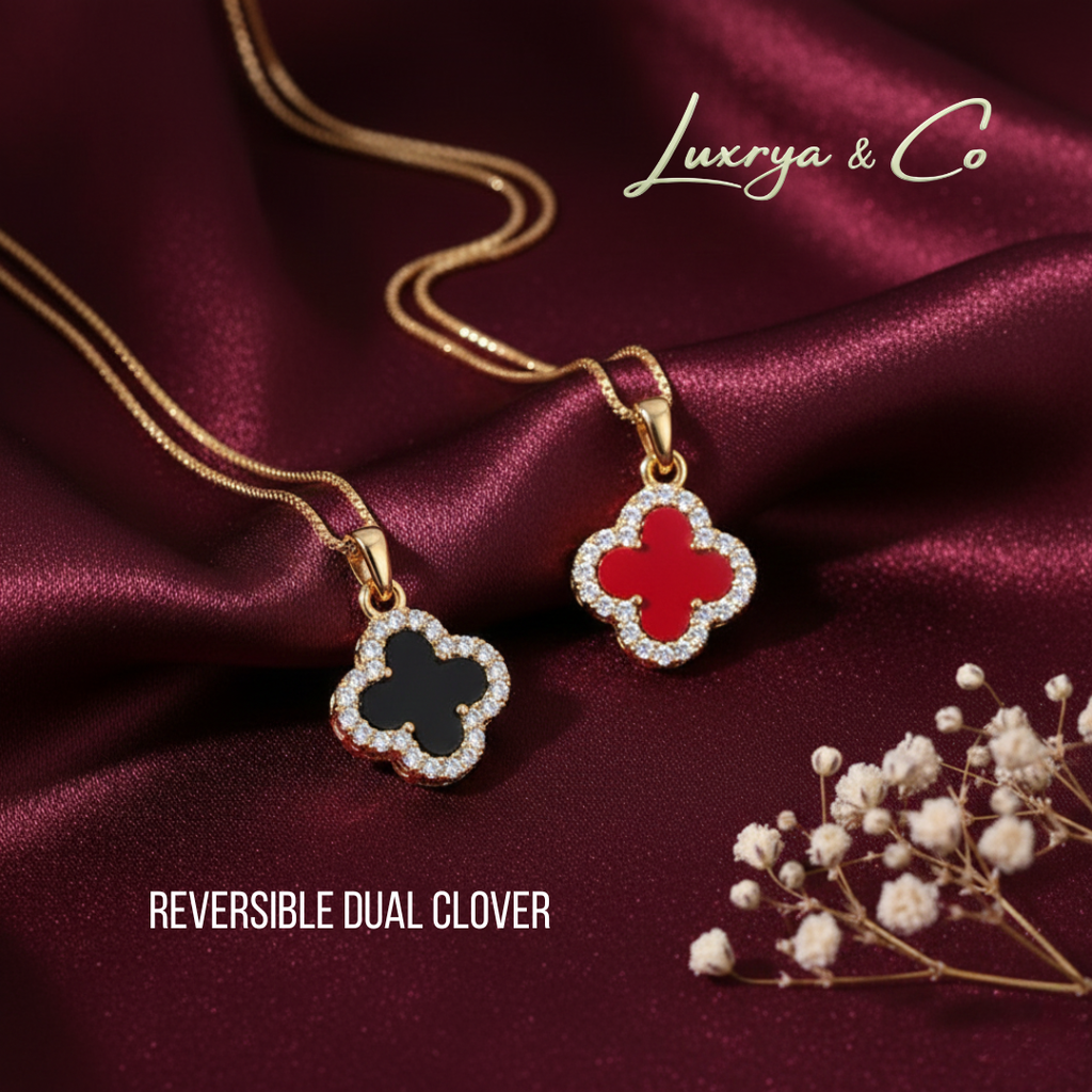 Reversible Fortune Clover | Necklace