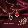 Reversible Fortune Clover | Necklace