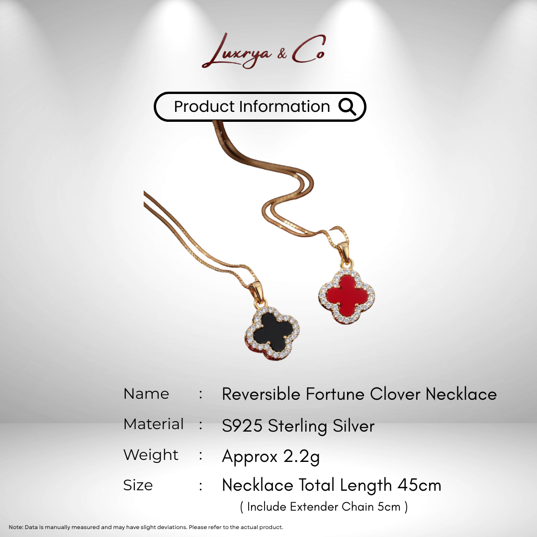 Reversible Fortune Clover | Necklace