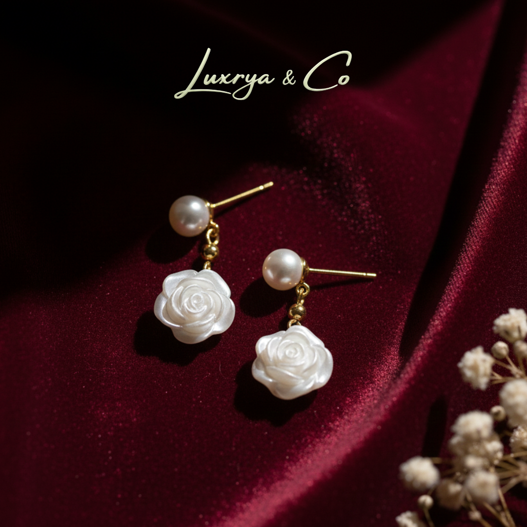 Rose Blossom Pearl | Earrings