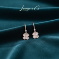 Rose Gold Clover Blossoms | Earrings