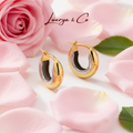 Two-Tone Dome | Earrings