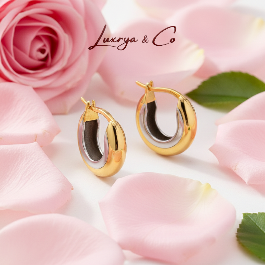 Two-Tone Dome | Earrings