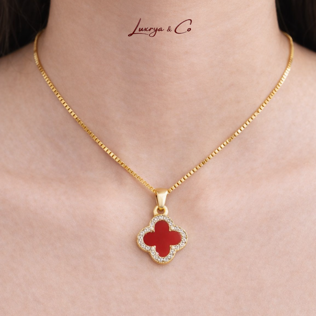 Reversible Fortune Clover | Necklace