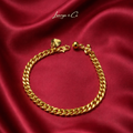 18K Gold Plated Vintage Chain Bracelet | Eco-Friendly Copper Base
