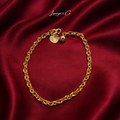 18K Gold Plated Chunky Chain Bracelet | Eco-Friendly Copper Base